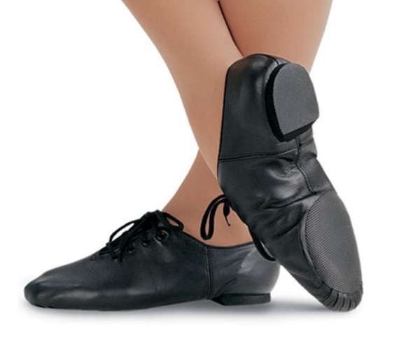 Black Split Sole Jazz Shoes