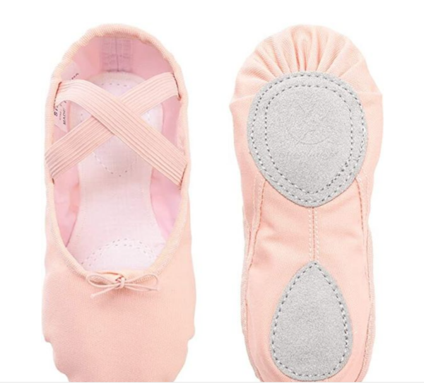 Pink Split Sole Ballet Pumps